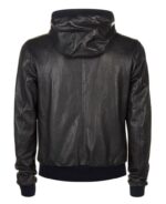 Fargo Black Bomber Leather Jacket - Image 2