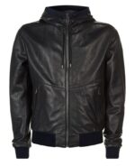 Fargo Black Bomber Leather Jacket