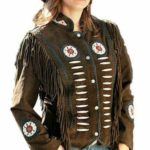 Fringe American Western Brown Women Jacket