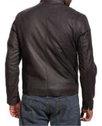 Back of movie-accurate stitching and black leather texture