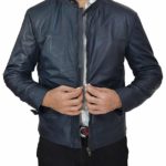 Tom Cruise Mission Impossible 6 leather jacket with front zip and sleek design