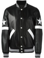 NYC-Black-Leather-Bomber-Jacket-front