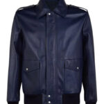 Royal-Blue-Bomber-Leather-Jacket-front
