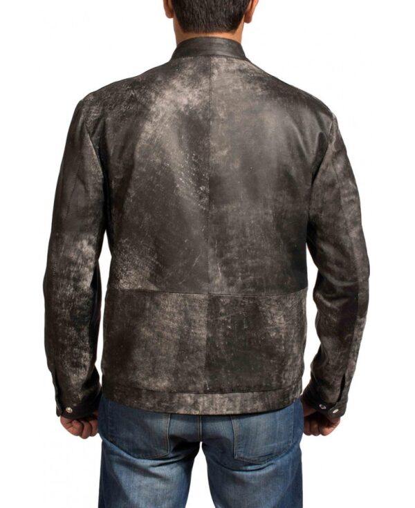 Back Star Crossed leather jacket featuring tailored sci-fi style