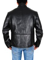 Tony Stark Iron Man Black Leather Jacket