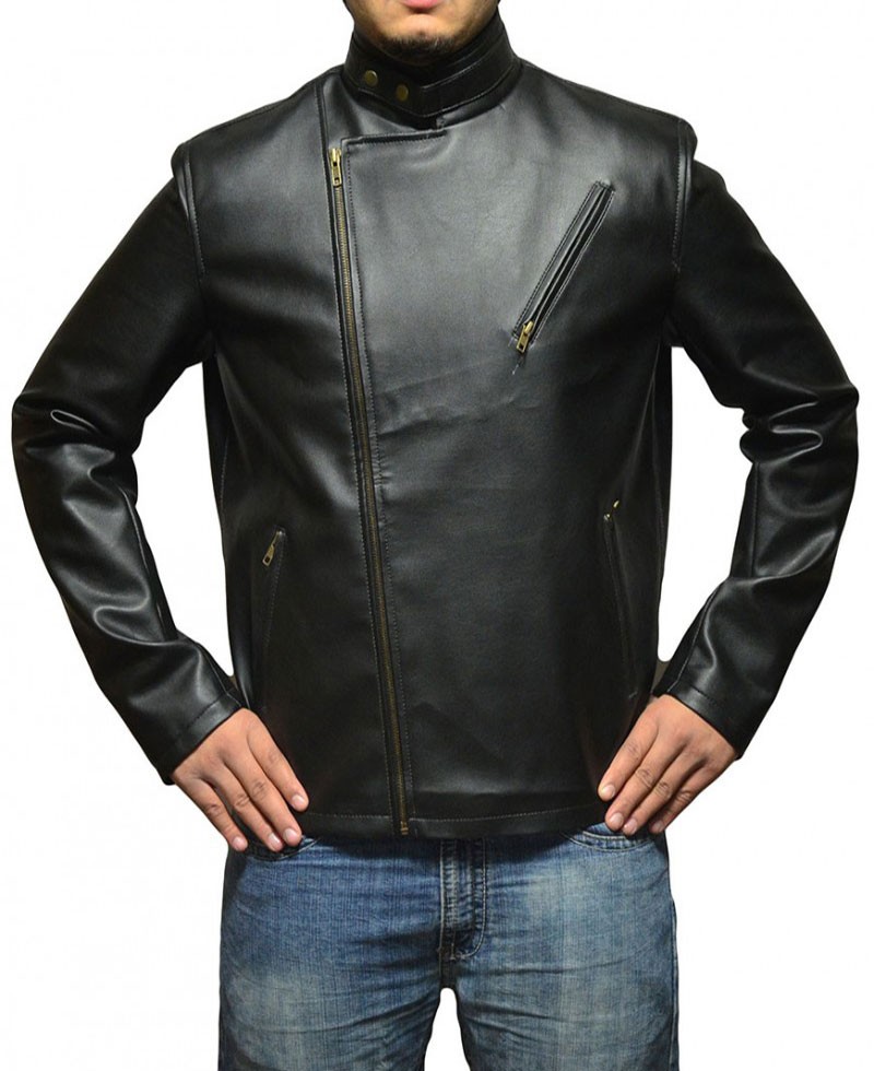 Tony stark sales leather jacket