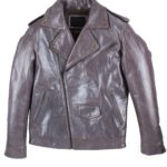 Silver leather jacket inspired by Quicksilver from X-Men Days of Future Past