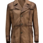 Bruce Wayne Brown Leather Coat