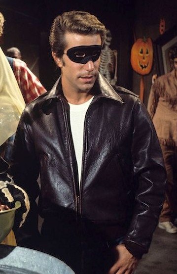 Vintage fonzie jacket top