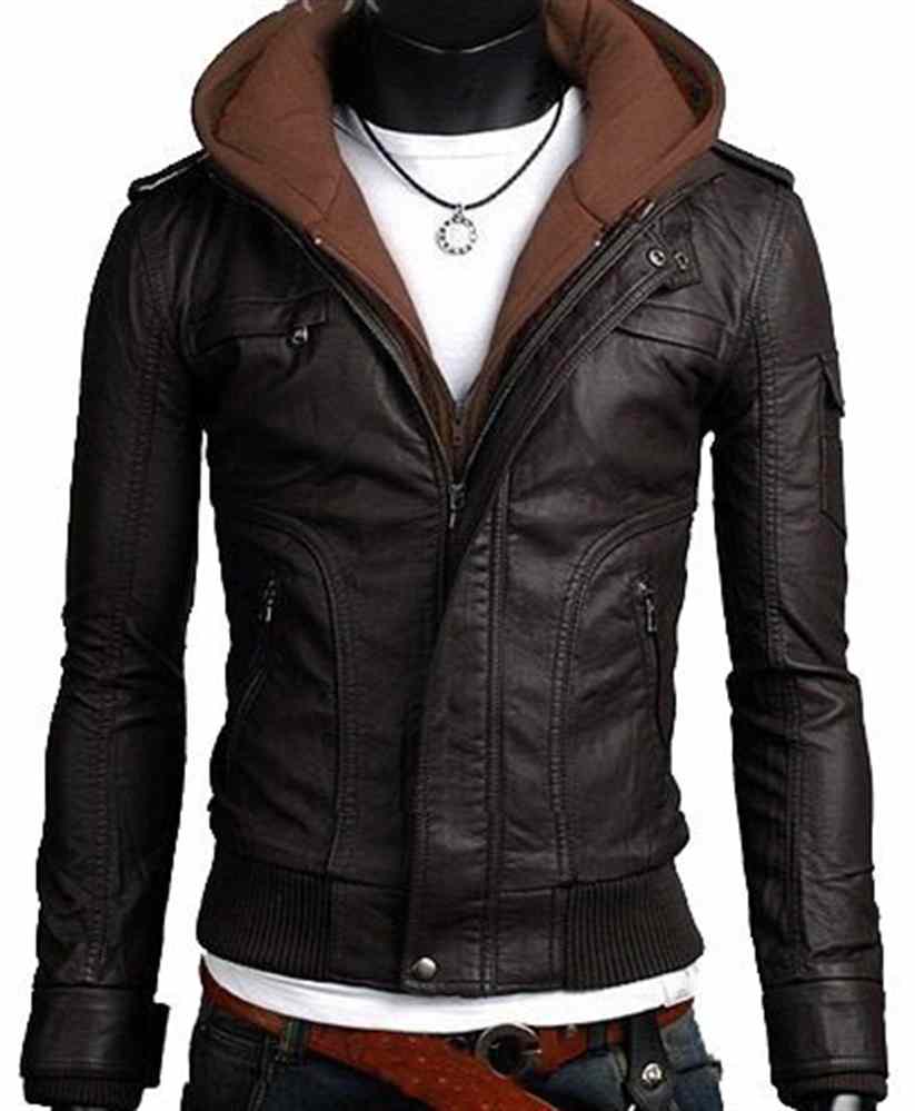 brown-hooded-leather-jacket-for-men (2) Brown Hooded Leather Jacket For Men - Image 1