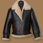Brown Sheepskin Shearling Fur Leather Jacket