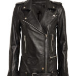 Emi Boyfriend Leather Moto Jacket