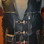 Handmade Men's Motorcycle Vest Leather