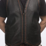 Men's Black Triple Laced Vest