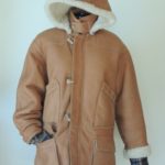 Men's Brown Sheepskin Shearling Leather & Fur Coat