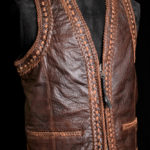 Men's Brown Triple Laced Vest