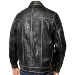 Men's Front Double Pocket Leather Jacket - Image 2