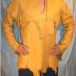 Men's New Handmade Native American Coat Leather Ragged Style Shirt