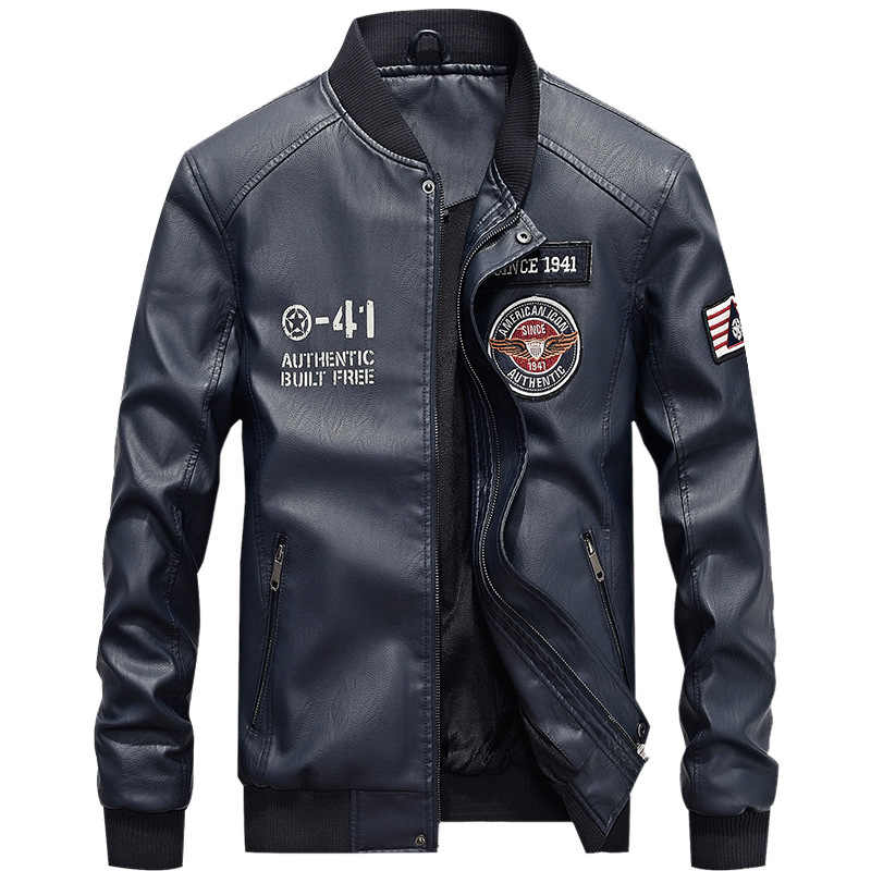 Men's slim fit black leather motorcycle coat with a sleek, tailored silhouette. Men's slim fit black leather motorcycle coat with a sleek, tailored silhouette.
