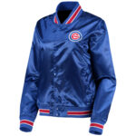 Blue Chicago Cubs Jeff Hamilton Satin Full Snap Jacket