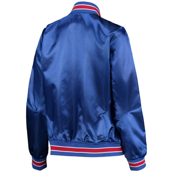 Blue Chicago Cubs Jeff Hamilton Satin Full Snap Jacket