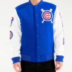 Blue MLB Jeff Hamilton Chicago Cubs Varsity Jacket