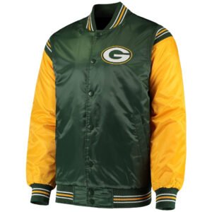 Green Bay Packers Enforcer Satin Full Snap Jacket