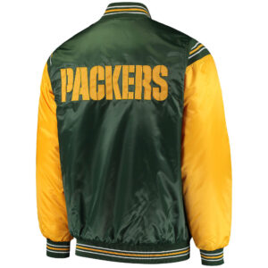 Green Bay Packers Enforcer Satin Full Snap Jacket