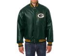Green Bay Packers Jeff Hamilton Green Leather Jacket