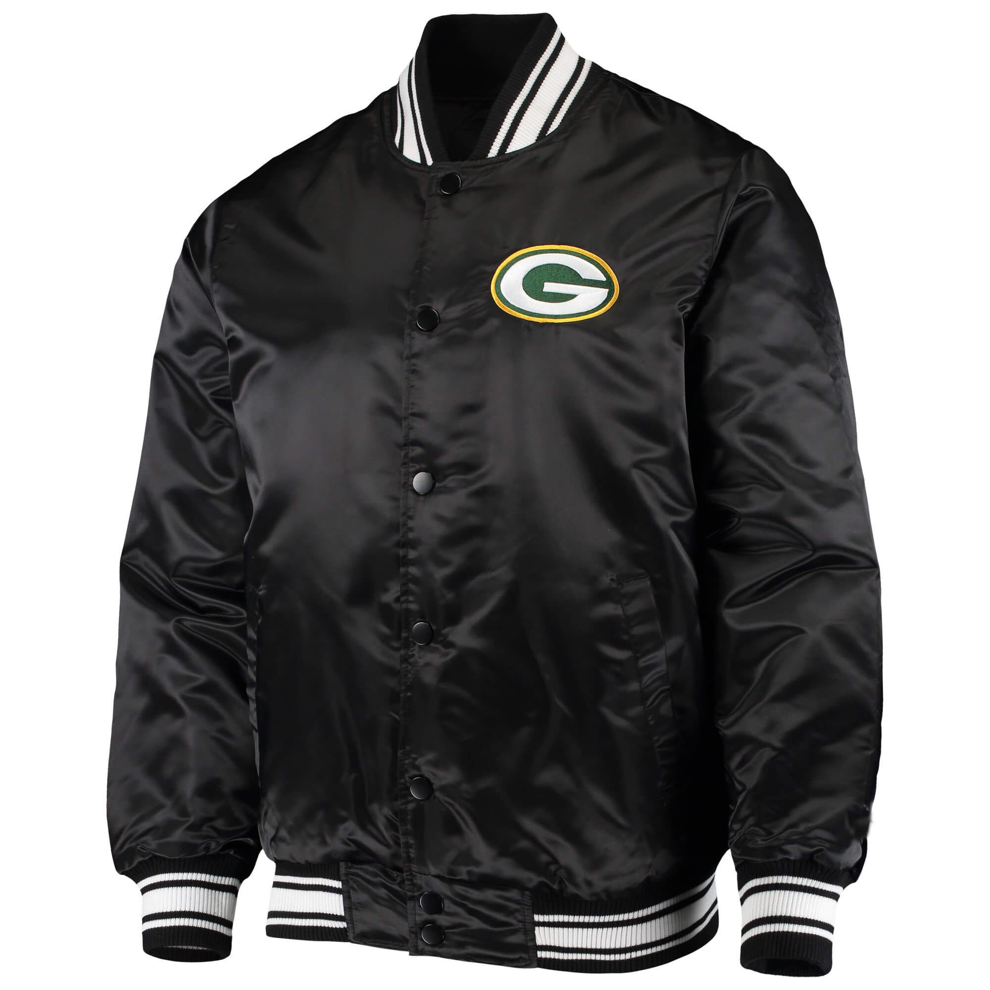 Green Bay Packers Locker Room Satin Varsity Jacket (1) Green Bay Packers Locker Room Satin Varsity Jacket
