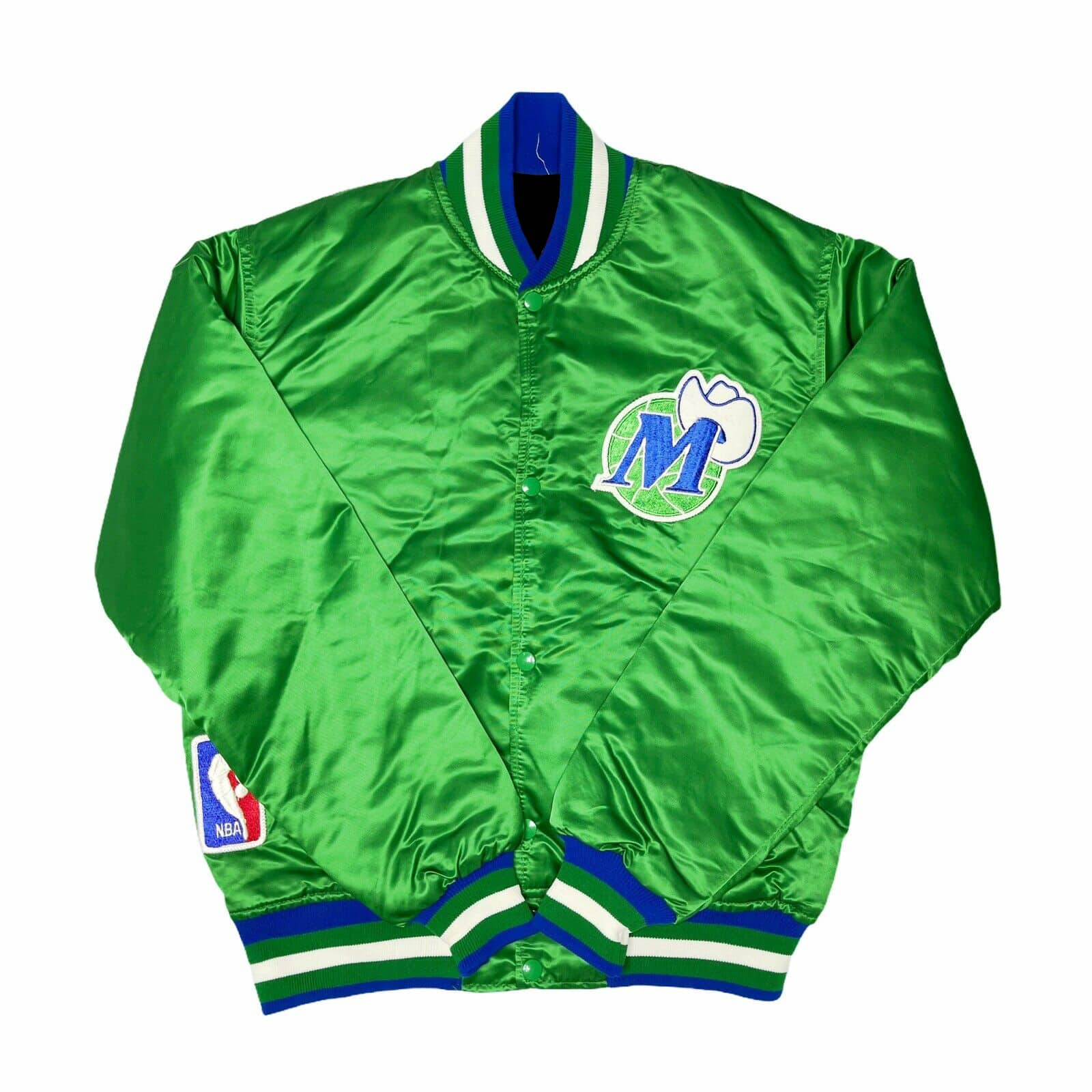 NBA Dallas Mavericks Established 1980 Green Satin Jacket