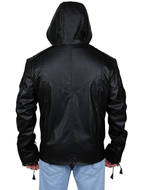 Fancy Black Hoodie Jacket - Image 2