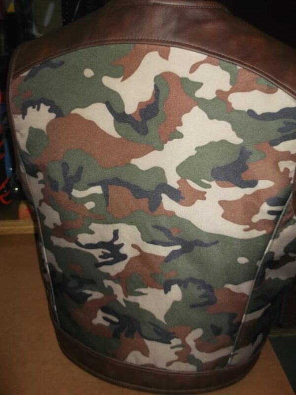 Handmade Brown Vintage Genuine Biker Leather Vest - Image 3