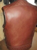 Handmade Motorcycle Vest Genuine Leather - Image 5