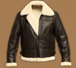 B3 Bomber Aviator Shearling Sheepskin Leather Jacket