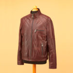 Men's Brown leather Jacket