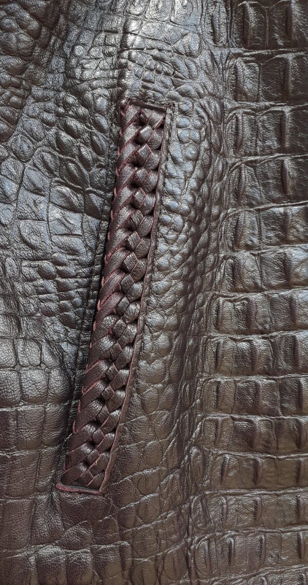 Men's Genuine Bikers Leather Vest - Image 4