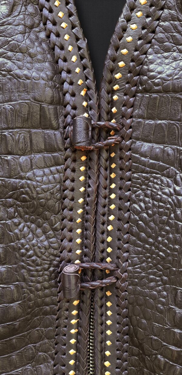 Men's Genuine Bikers Leather Vest - Image 3