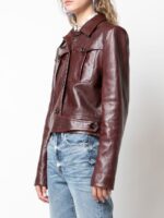 Women's Brown Leather jacket - Image 3