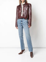 Women's Brown Leather jacket - Image 2