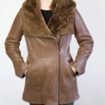 Women's Brown Long Hooded Coat