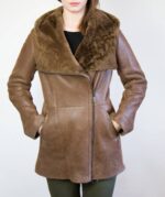 Women's Brown Long Hooded Coat
