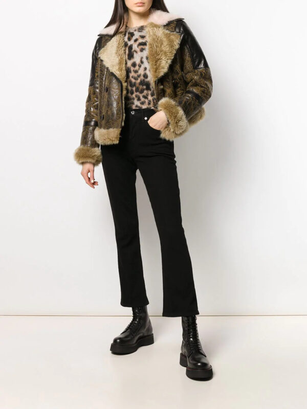 Women's Cracked Shearling Jacket