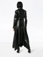 Women's Faux Leather Belted Coat - Image 4