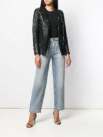 Women's Fringe Leather Jacket - Image 2