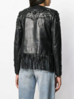 Women's Fringe Leather Jacket - Image 4