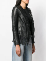 Women's Fringe Leather Jacket - Image 3