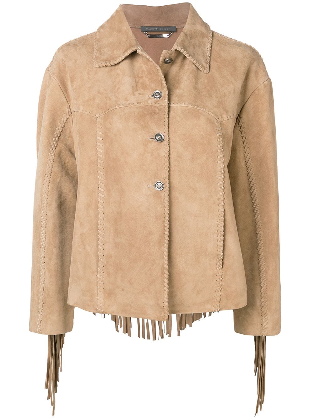womens-fringed-leather-jacket Women's Fringed Leather Jacket - Image 1