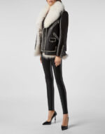 Women's Fur Leather Jacket - Image 3