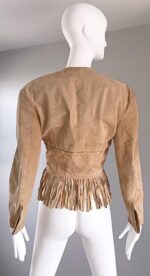 Women's Leather Suede Fringe Jacket